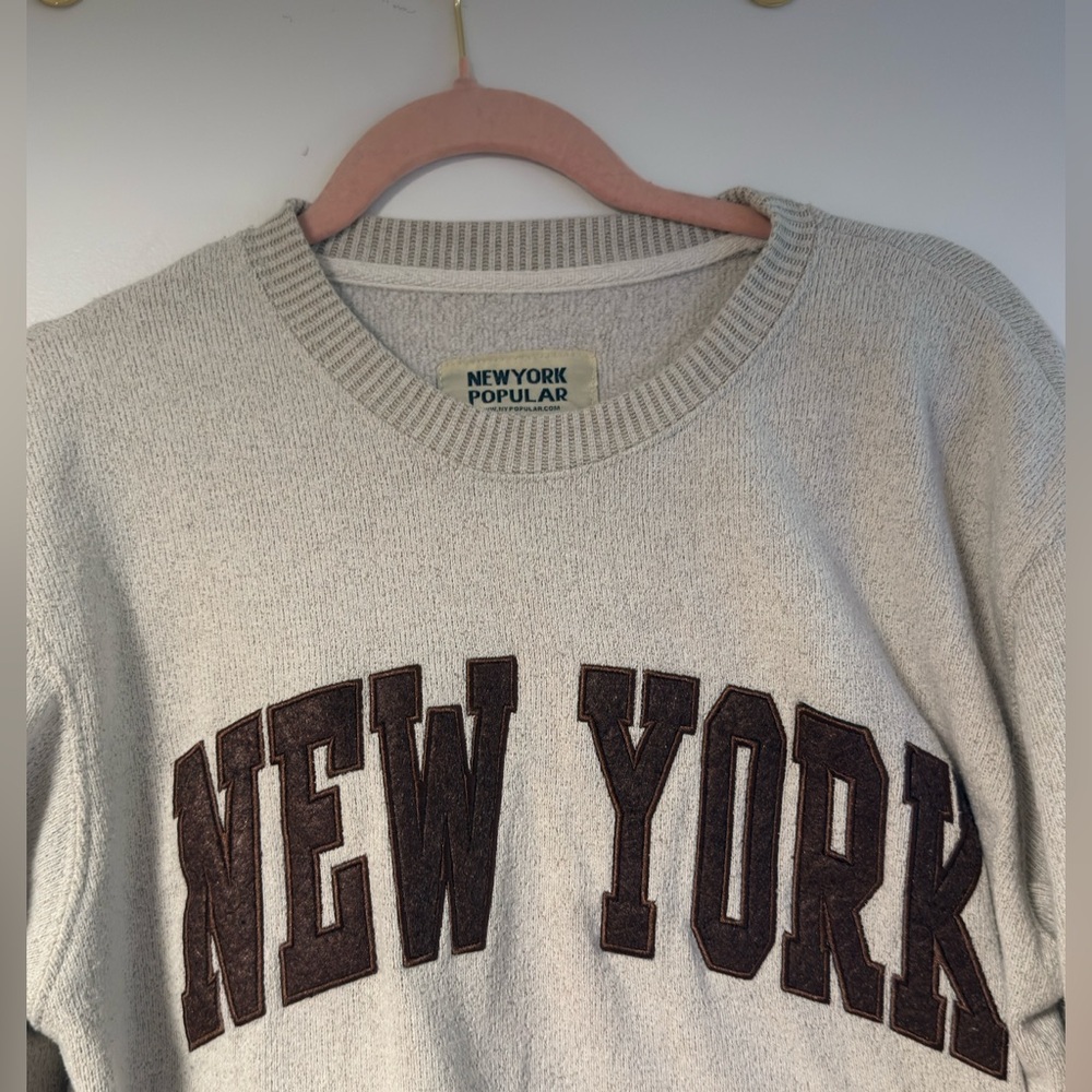 Beige New York Sweatshirt - Picture 2 of 4